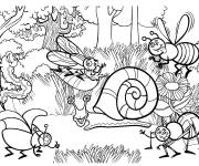 Coloriage Insectes pendant l'&eacute;t&eacute;