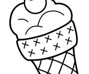Coloriage On aime tous la cr&egrave;me glac&eacute;e pendant l'&eacute;t&eacute;