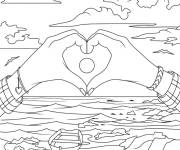 Coloriage Tout le monde aime l'&eacute;t&eacute;