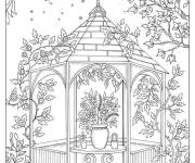 Coloriage Une belle maison d'&eacute;t&eacute;