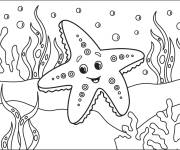 Coloriage et dessins gratuit &Eacute;toile de mer de Bob l'&eacute;ponge à imprimer