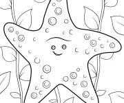 Coloriage &Eacute;toile de mer du film le monde de Nemo