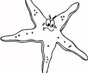 Coloriage et dessins gratuit &Eacute;toile de mer en col&egrave;re à imprimer