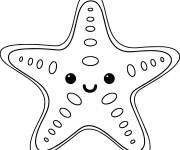 Coloriage et dessins gratuit Une &eacute;toile de mer asteroidea à imprimer