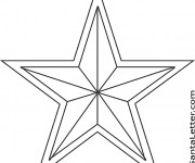 Coloriage Étoile de Noël à télécharger