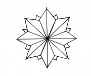 Coloriage Étoile multi branches