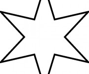 Coloriage Etoile gratuit à imprimer
