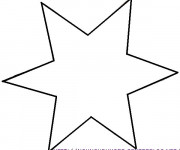 Coloriage Etoile gratuit à imprimer