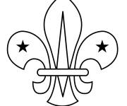 Coloriage et dessins gratuit Fleur de lis &agrave; colorier à imprimer