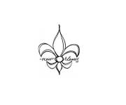 Coloriage et dessins gratuit Fleur de lis New Orleans à imprimer