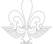 Coloriage et dessins gratuit Fleur de lis simple à imprimer