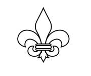 Coloriage et dessins gratuit Fleur de lis symbole de Qu&eacute;bec à imprimer