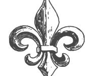 Coloriage et dessins gratuit Fleur de lys de Qu&eacute;bec à imprimer