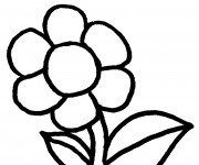 Coloriage Fleur agr&eacute;able