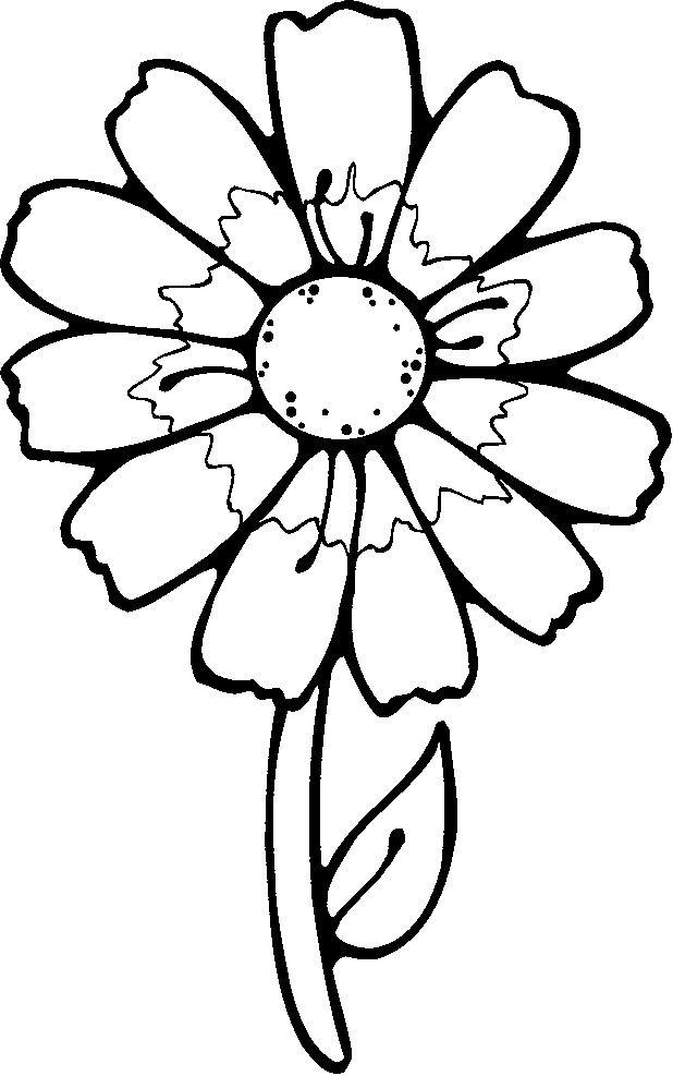 Coloriage et dessins gratuits Fleur Blanche à imprimer