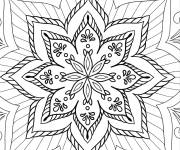 Coloriage Fleur de Pétunia Mandala