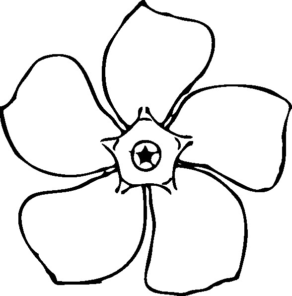 Coloriage Fleur facile dessin gratuit à imprimer