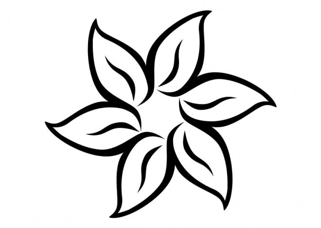 Coloriage Fleur mandala facile dessin gratuit à imprimer