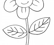 Coloriage Fleur mignonne