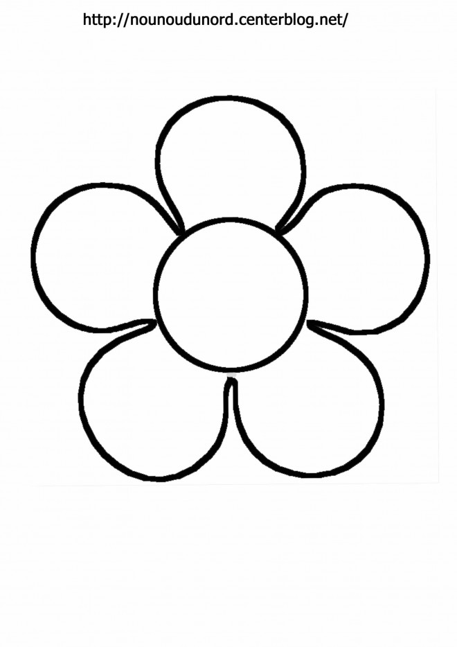 Coloriage Fleur Simple Dessin Gratuit à Imprimer