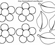 Coloriage et dessins gratuit Fleurs et pétales à imprimer