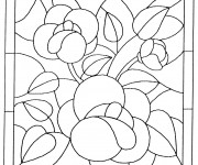 Coloriage Tableau de Fleur