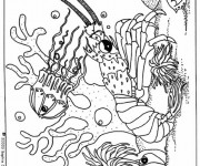 Coloriage Fond de Mer  sur ordinateur