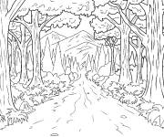 Coloriage et dessins gratuit Excellente foret tropicale à imprimer