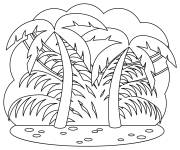 Coloriage for&ecirc;t tropicale en ligne