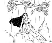 Coloriage Mulan dans la foret tropicale