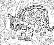 Coloriage Ocelot
