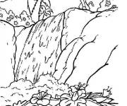 Coloriage Rafiki dans la for&ecirc;t tropicale