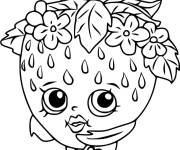 Coloriage et dessins gratuit Belle fraise timide à imprimer