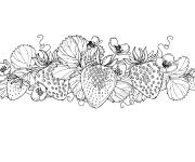 Coloriage Des fraises gratuits
