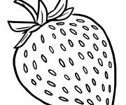Coloriage et dessins gratuit Fraise issu à imprimer