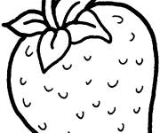 Coloriage Fraise magnifique
