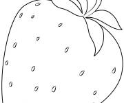 Coloriage Fraise pour les amoureux des fruits