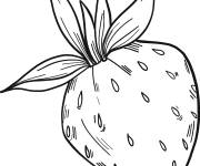 Coloriage Fraise sur ordinateur