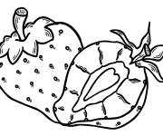 Coloriage Fraises pour enfant