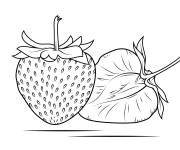 Coloriage Illustration de fraise