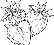 Coloriage On aime tous les fraises