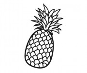 Coloriage Ananas couleur