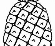 Coloriage Ananas simple