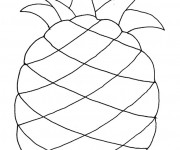 Coloriage Fruit Ananas