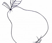 Coloriage Fruit d'une Poire
