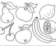 Coloriage Fruit de Printemps