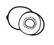 Coloriage Fruit Kiwi