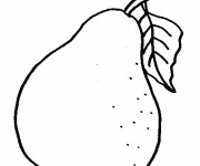 Coloriage et dessins gratuit Fruit Poire à imprimer