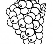 Coloriage Fruit Raisin maternelle