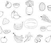 Coloriage et dessins gratuit Fruits à colorier à imprimer